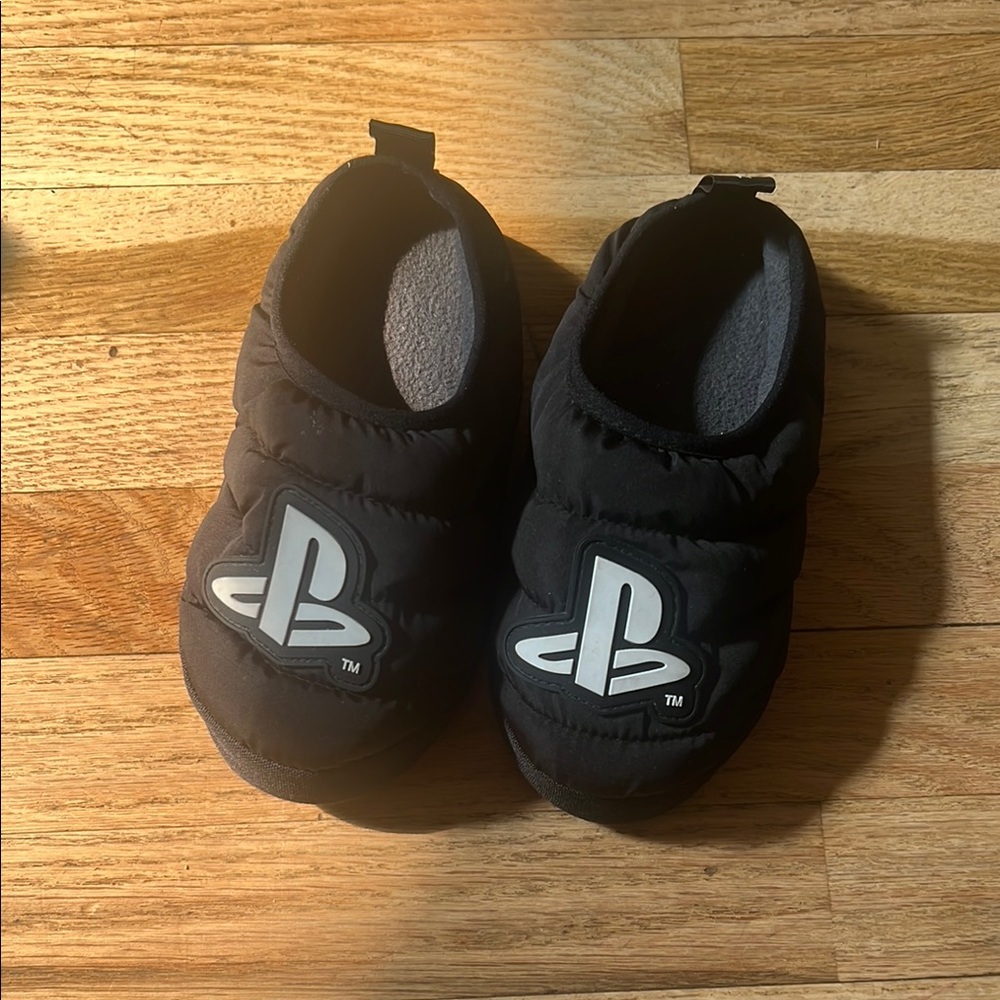 Sony Kids Black PlayStation Slippers
